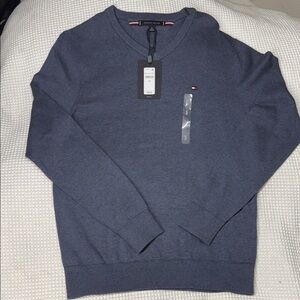 Tommy Hilfiger Men's V-Neck Sweater Medium Blue - NWT - Multiple Sizes